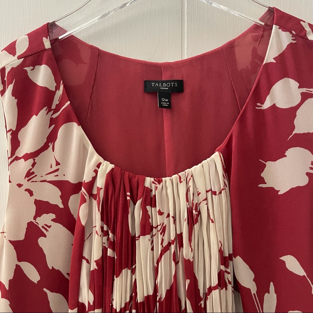Talbots Floral Ruched Dress - Picture 3 of 9